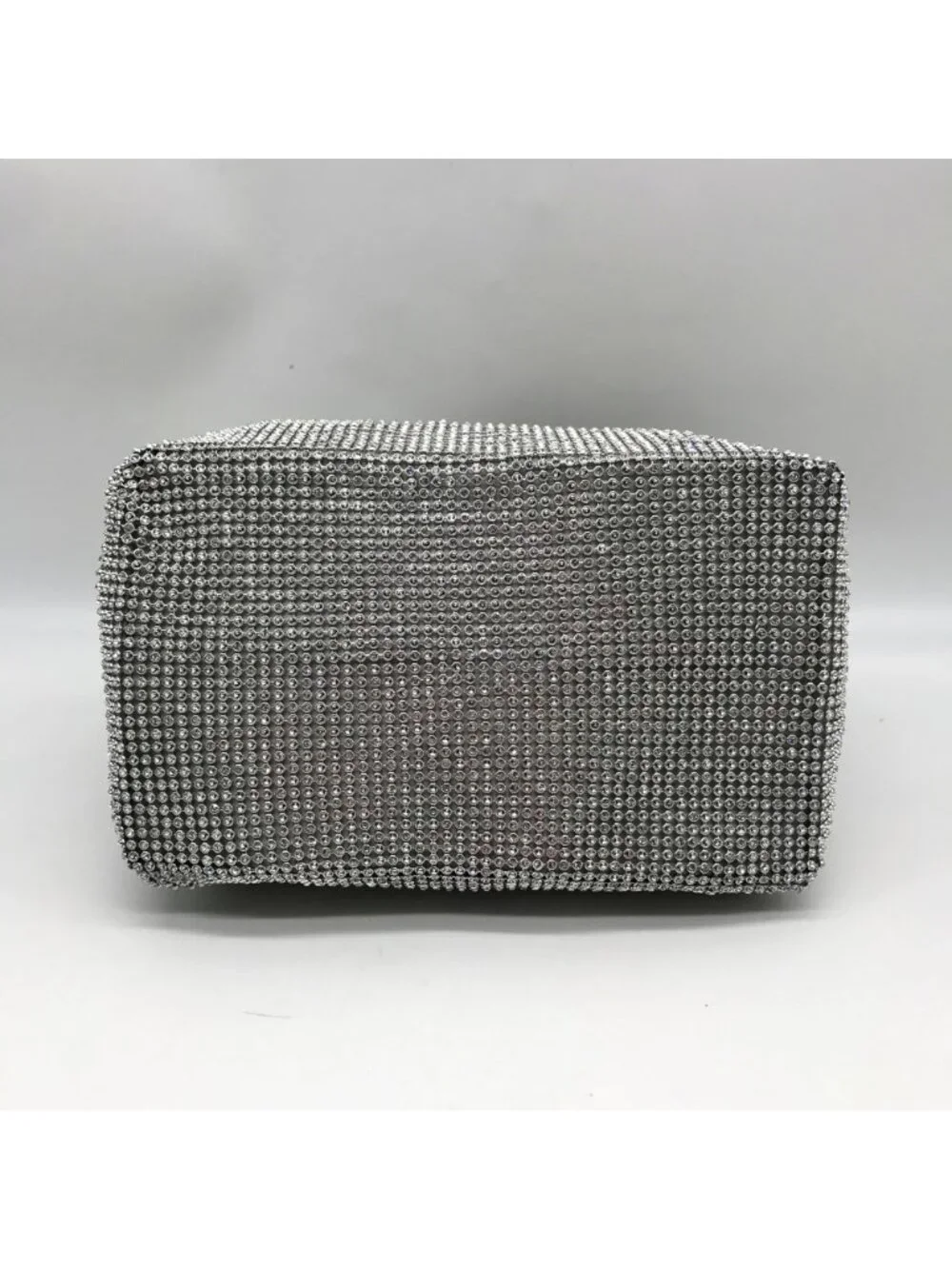 I.N.C. International Concepts Silver Mesh Crystal Hobo Bag
